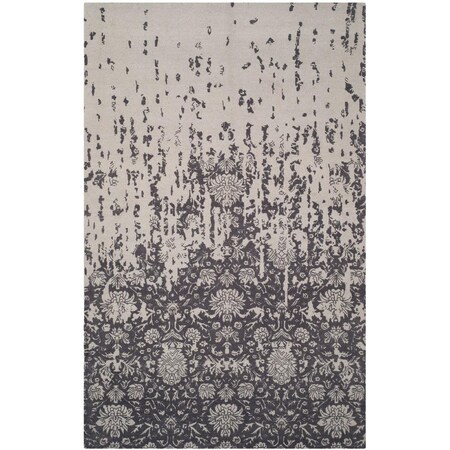Safavieh Restoration VIntage Medium Rectangle Area Rug, Silver and Grey - 5 x 8 ft. RVT104H-5